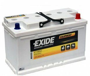 EXIDE ET 650 свинцево-кислотний акумулятор (Тяговий) ECH-CAR-067 фото